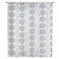 thumbnail image 1 of Teal Purple Floral Sheer Curtains 54 Inches Long, Modern Abstract Art Spring Flowers Light Filering Curtains, Breathable Simi Curtain Privacy Drapes for Kitchen Bathroom Small Window Treatment, 1 of 9