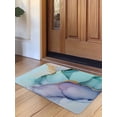 thumbnail image 1 of Teal Purple Marble Door Mat&nbsp;Indoor Outdoor Entrance,Non Slip Small Rug for Kitchen Bathroom Entryway Rug,Modern Abstract Luxury Ink Painting Washable Doormat Floor Mat for Office Home 16x24 Inch, 1 of 8