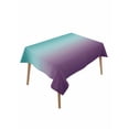 thumbnail image 1 of Teal Purple Ombre Table Cloth, Turquoise Gradient Modern Abstract Art Waterproof Tablecloth for Rectangle Tables, Reusable Washable Fabric Table Cover for Restaurant Kitchen Dining Tables 60"x102", 1 of 6