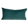 thumbnail image 1 of Teal Quilted Velvet Geo Lumbar Decorative Pillow, 1 of 5