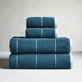 Teal Rain Caldwell Stripe 4 Piece Bath Towel Set, Better Homes