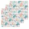 thumbnail image 1 of Teal Red Coastal Kitchen Dish Towels for Drying Dishes Set of 3, Beach Nautical Sea Turtle Coral Starfish Vintage Waffle Weave Microfiber Hand Tea Bathroom Towels Quick Dry & Absorbent Towel 12x12, 1 of 7