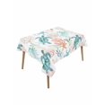 thumbnail image 1 of Teal Red Coastal Table Cloth, Waterproof Tablecloth for Rectangle Tables, Beach Nautical Sea Turtle Coral Starfish Reusable Washable Fabric Table Cover for Restaurant Kitchen Dining Tables 52"x70", 1 of 9