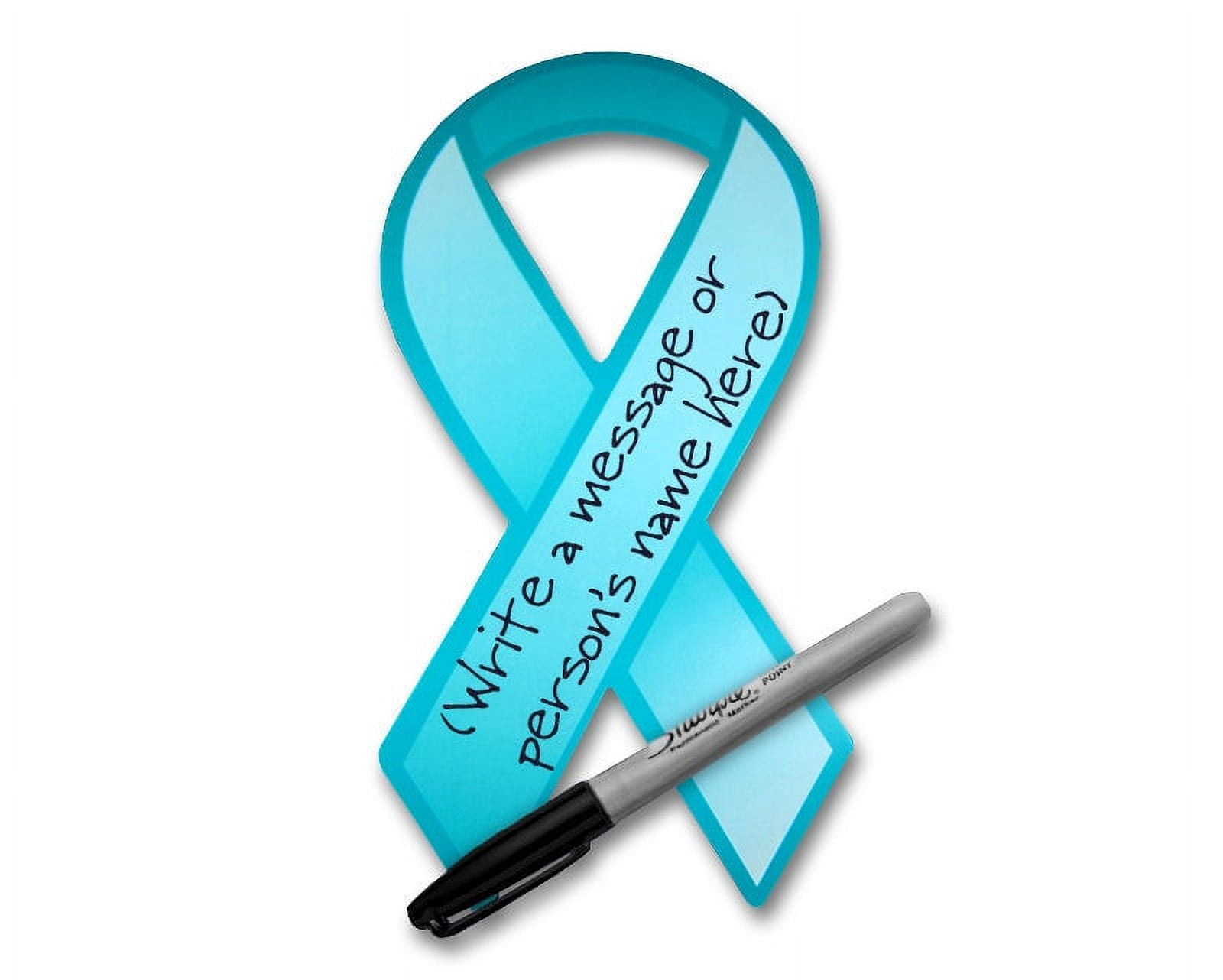 Teal Ribbon Paper Donation Ribbons (50 Paper Ribbons) - Walmart.com