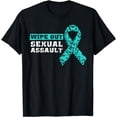 thumbnail image 1 of Teal Ribbon Sexual Assault Awareness Women T-Shirt, 1 of 4