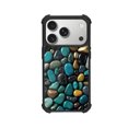 thumbnail image 1 of Teal Rocks And Pebbles Shockproof Case For iPhone 12 13 14 15 16 Pro Max Series – TPU Bumper + Hard PC Back, Air-Cushion Corners, 1 of 5