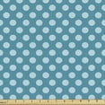 thumbnail image 1 of Ambesonne Teal Fabric by the Yard Upholstery, Polka Dots Soft Sea Colors, 1 Yard, Teal Pale Blue, 1 of 4