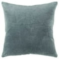 thumbnail image 1 of Teal Solid Reversible Cotton Velvet Throw Pillow, 1 of 8