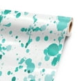 thumbnail image 1 of Teal Splatter 96” x 52” Vinyl Wrap Sheet for large or custom items | 3M wrap DIY to custom skin gear of all types and sizes, including vehicles, boats, appliances, furniture, atv’s,, 1 of 5