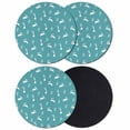 thumbnail image 1 of Teal Spring Easter Coasters Set of 4, Absorbent Coasters for Drinks, Cute Bunny Botanical Coaster for Desk Coffee Table Protection, Home Decor House Warming Gifts 4", 1 of 8