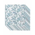 thumbnail image 1 of Teal Spring Floral Cloth Napkins Set of 6 Reusable Dinner Napkins, Elegant Pastoral Flowers Cocktail Napkin Washable Table Napkins for Wedding/Holiday Party/Baby Shower 20"x20", 1 of 7