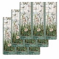 thumbnail image 1 of Teal Spring Floral Kitchen Dish Towels for Drying Dishes Set of 3, Summer Butterfly Farmhouse Waffle Weave Microfiber Hand Tea Bathroom Towels Quick Dry & Absorbent Towel 12x12, 1 of 7