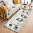 thumbnail image 1 of Teal Spring Floral Kitchen Runner Rug 2x6 Washable Runners for Hallway Non Slip Vintage Botanical Summer Flowers Large Area Rug Indoor Floor Carpet for Bathroom Laundry Entryway Bedroom Living Room, 1 of 7