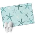 thumbnail image 1 of Teal Starfish Coastal Entryway Rug 2x3 Area Rug Washable Indoor Doormat Small Bathroom Rugs Non-Slip Low Pile Accent Throw Rugs Aqua Summer Beach Ocean Floor Carpet for Kitchen Bedroom Entrance, 1 of 9