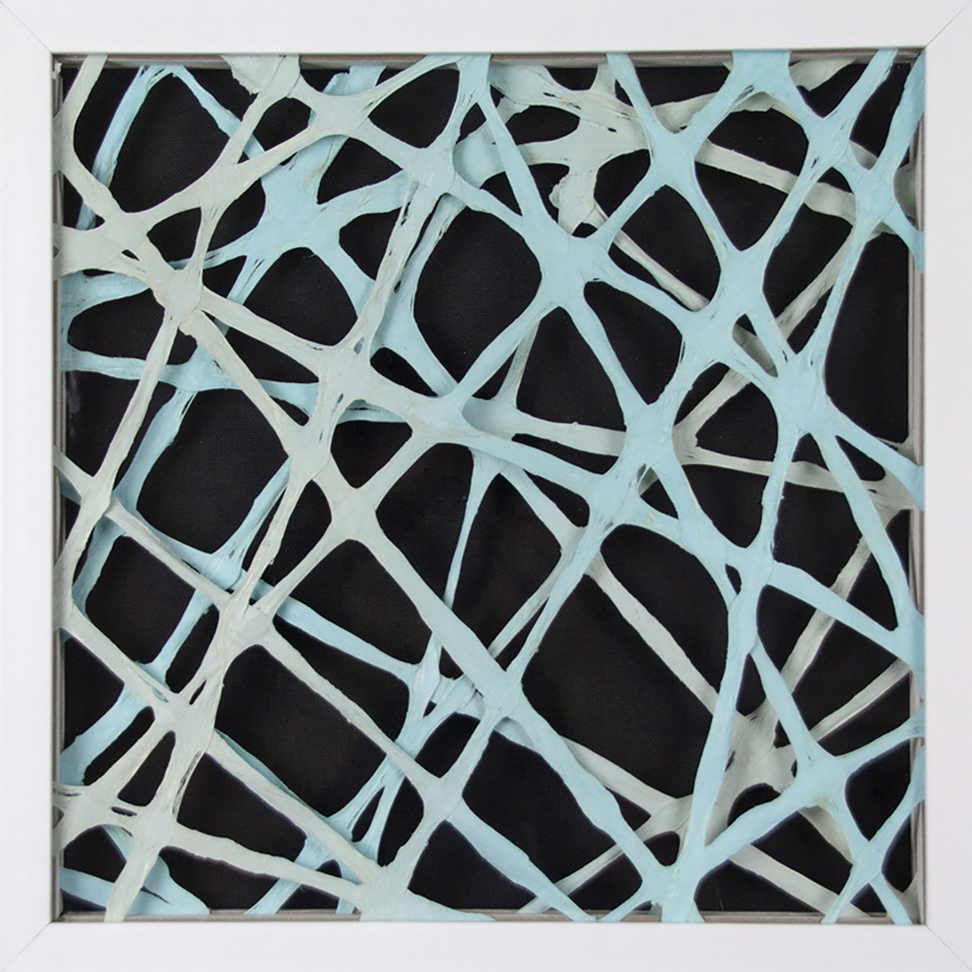 Teal Strands Paper Art
