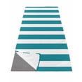thumbnail image 1 of Teal Striped Yoga Towel for Hot Yoga Non Slip, Simple Art Vertical Stripe Farmhouse Yoga Mat Towel Absorbent Yoga Sweat Towels Microfiber Hot Yoga Blanket for Bikram Pilates 26"x74", 1 of 7