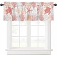 thumbnail image 1 of Teal Stripes Valances Window Treatment Farmhouse Decor, Vintage Teal Boho Striped Rod Pocket Valance Curtains for Living Room, Bedroom, Kitchen, 54" W x 18" L - 1 Panel, 1 of 1
