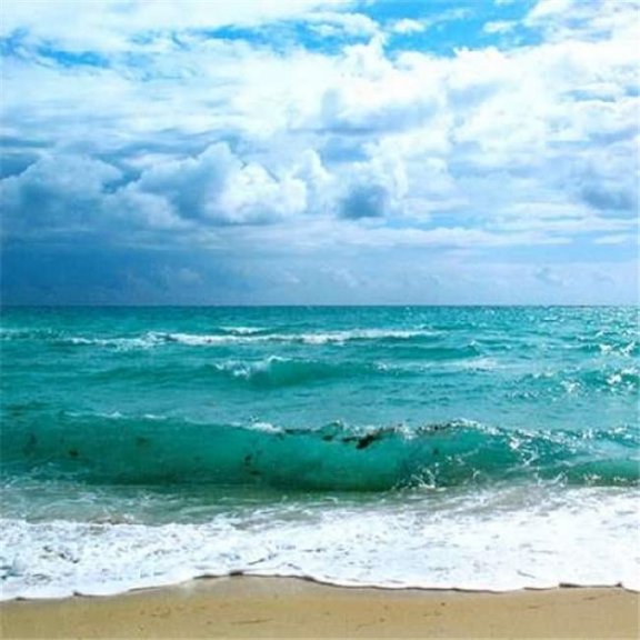 Teal Surf II Poster Print by Nicholas Biscardi