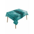 thumbnail image 1 of Teal Table Cloth, Retro Oil Painting Modern Abstract Art Aesthetics Waterproof Tablecloth for Rectangle Tables, Reusable Washable Fabric Table Cover for Restaurant Kitchen Dining Tables 52"x70", 1 of 6