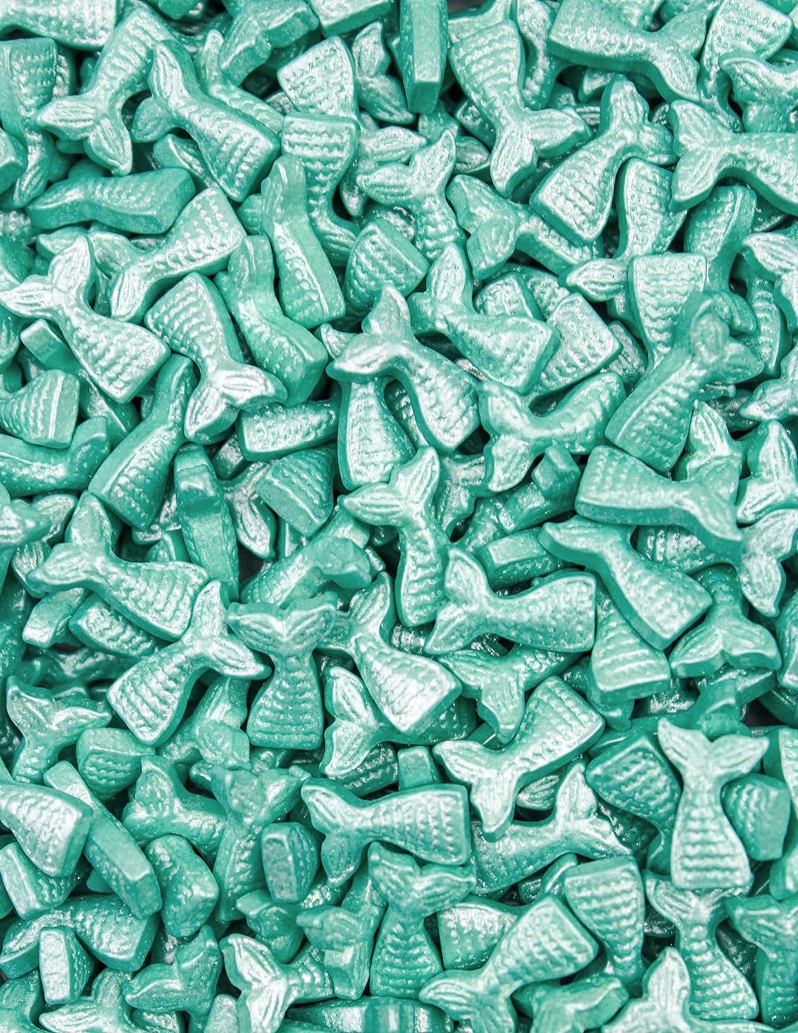 Teal Tail Shaped Sprinkles Food Grade Edible Sprinkles By Krazy