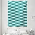 thumbnail image 1 of Teal Tapestry, Polka Dotted Pattern Traditional Style European Inspired and Vibrant Colored Image, Wall Hanging for Bedroom Living Room Dorm Decor, 60W X 80L Inches, Teal White, by Ambesonne, 1 of 5