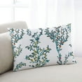 thumbnail image 1 of Teal Tree Branch Throw Pillow Cover, Spring Botanical Printed Rectangle Decorative Pillow Case Protector Soft Cushion Cover Lumbar Pillowcase for Couch Sofa Bedroom Car Chair Decor 12x20 Inch, 1 of 8