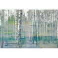 thumbnail image 1 of "Teal Tree Forest" Painting Print on Wrapped Canvas, 1 of 7