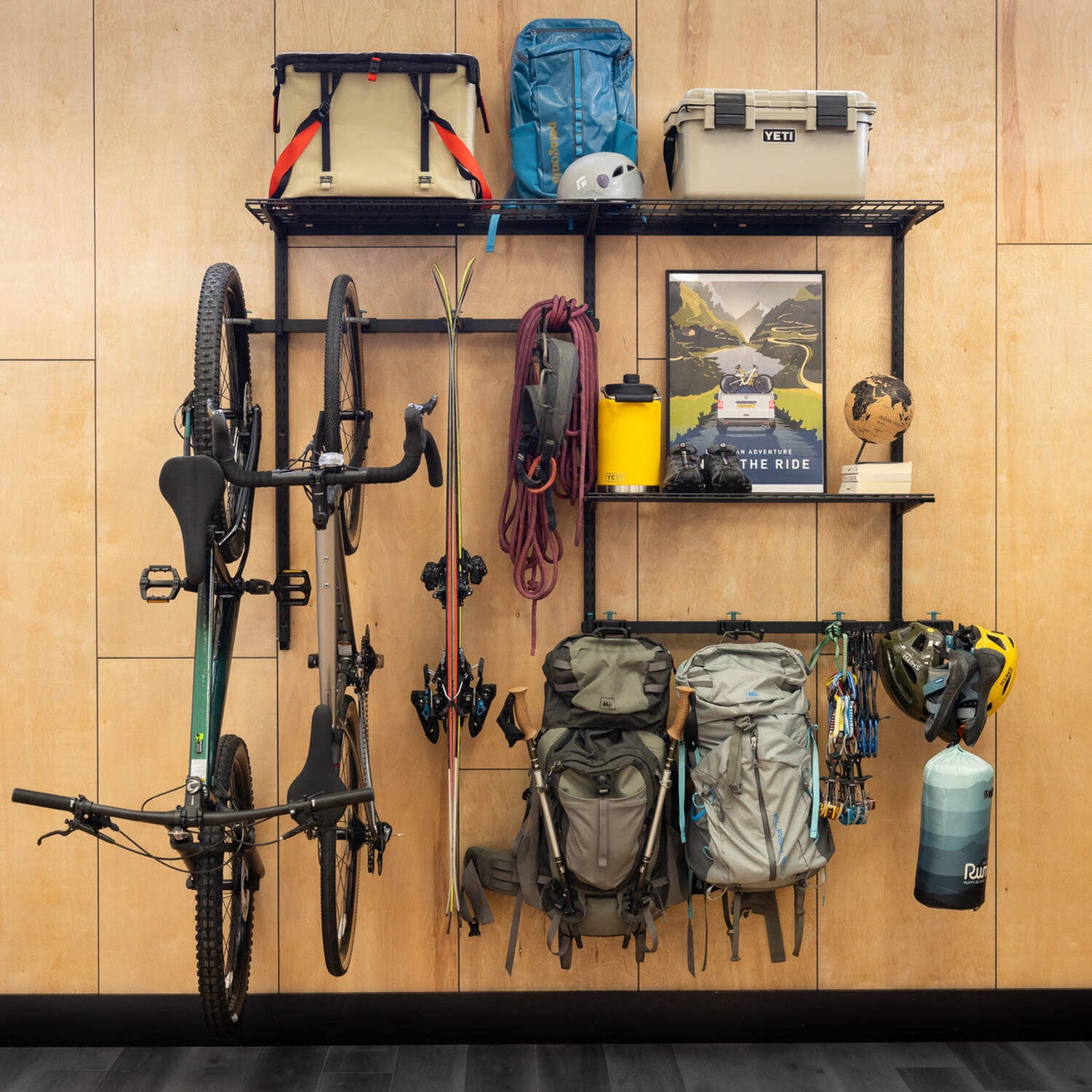 Teal Triangle G-Adventure Pro Wall Storage System