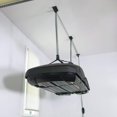 thumbnail image 1 of Easy Lift Cargo Box Hoist, Heavy Duty Garage Pulley System, Ceiling & Overhead Storage, Holds up to 150 lbs, Pre-Assembled for Easy Installation, Patented No-Slip Straps, 1 of 6