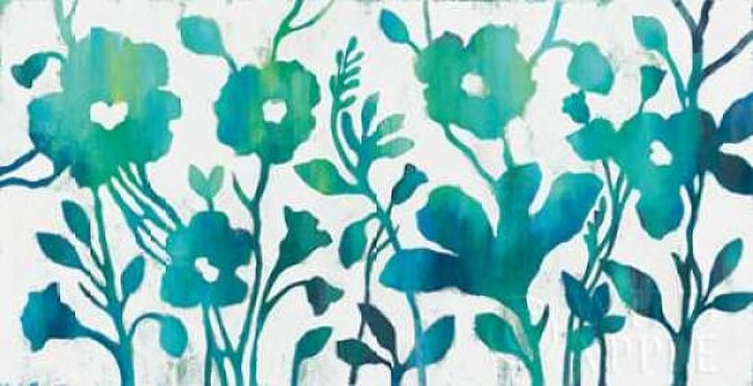 Teal Trio I on White Canvas Art - Silvia Vassileva (24 x 36)