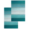 thumbnail image 1 of Teal Turquoise Kitchen Dish Towels for Drying Dishes Set of 2, Farmhouse Abstract Gradient Wooden Plank Waffle Weave Microfiber Hand Tea Bathroom Towels Quick Dry & Absorbent Towel 15.7x23.6, 1 of 7