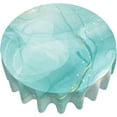 thumbnail image 1 of Teal Turquoise Marbled Round Tablecloth Marbled Table Cover Washable Reusable Polyester Tacleclohs for Home Kitchen Dining Party Decor 60 inch, 1 of 6