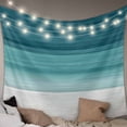 thumbnail image 1 of Teal Turquoise Ombre Tapestry for Bedroom Wall Hanging Tapestry, Modern Abstract Gradient Lines Ceiling Backdrop Tapestries Poster Blanket Wall Decor for Teens Room Living Room Dorm 59" x 90", 1 of 8