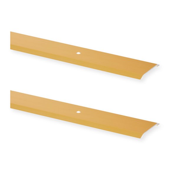 Teal Turtle Aluminum Interior Saddle Threshold 36 Inch Gold with Vinyl Insert - Pack of 2