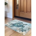 thumbnail image 1 of Teal Turtle Coastal Door Mat&nbsp;Indoor Outdoor Entrance, Non Slip Small Rug for Kitchen Bathroom Entryway Rug, Summer Beach Nautical Starfish Washable Doormat Floor Mat for Office 18x30 Inch, 1 of 8