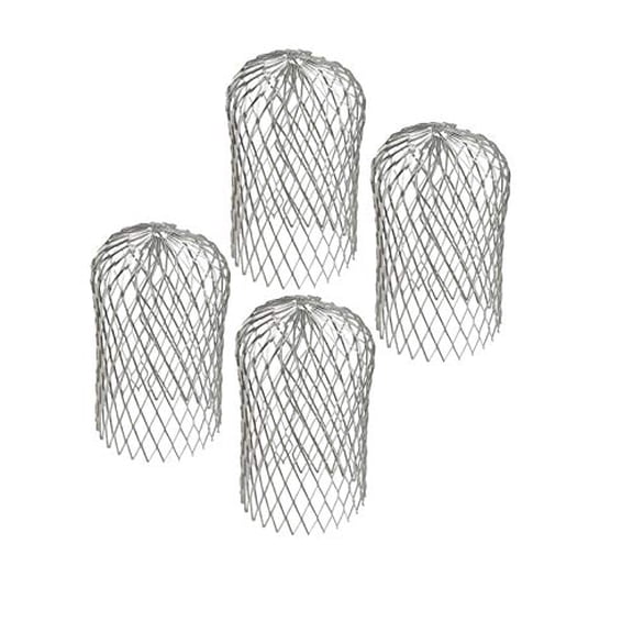 Teal Turtle Expandable 3 Inch Mesh Aluminum Gutter Downspout Guard and Strainer (4)