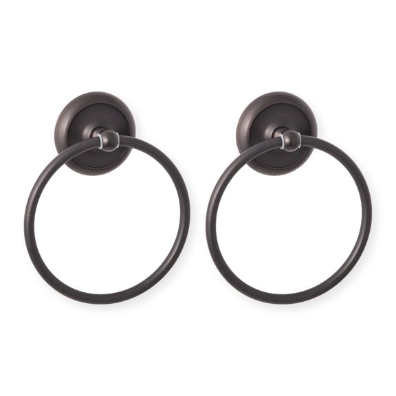 Teal Turtle Zinc Die-Cast Towel Ring 7.3 In. Diameter Oil-Rubbed Bronze Finish - Pack of 2