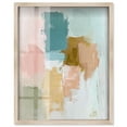 thumbnail image 1 of Teal Whisper Shadowbox Print Bright Wall Decor by Art Remedy, Blonde Frame, 16 x 20, 1 of 1