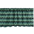 thumbnail image 1 of Ambesonne Teal Window Valance, Chevron Style Geometric, 42" x 12", Mint Green Teal Black, 1 of 3