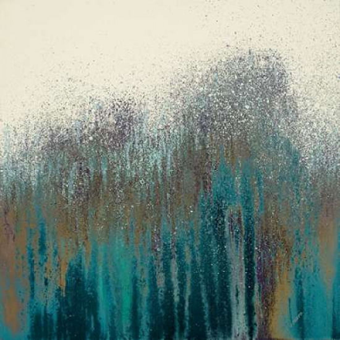 Teal Woods Canvas Art - Roberto Gonzalez (24 x 24)