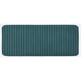 thumbnail image 1 of Teal and Yellow Kitchen Mat, Pattern with Vertical Abstract Ornaments Rhombus Forms and Lines, Plush Decorative Kitchen Mat with Non Slip Backing, 47" X 19", Dark Teal Pale Yellow, by Ambesonne, 1 of 1