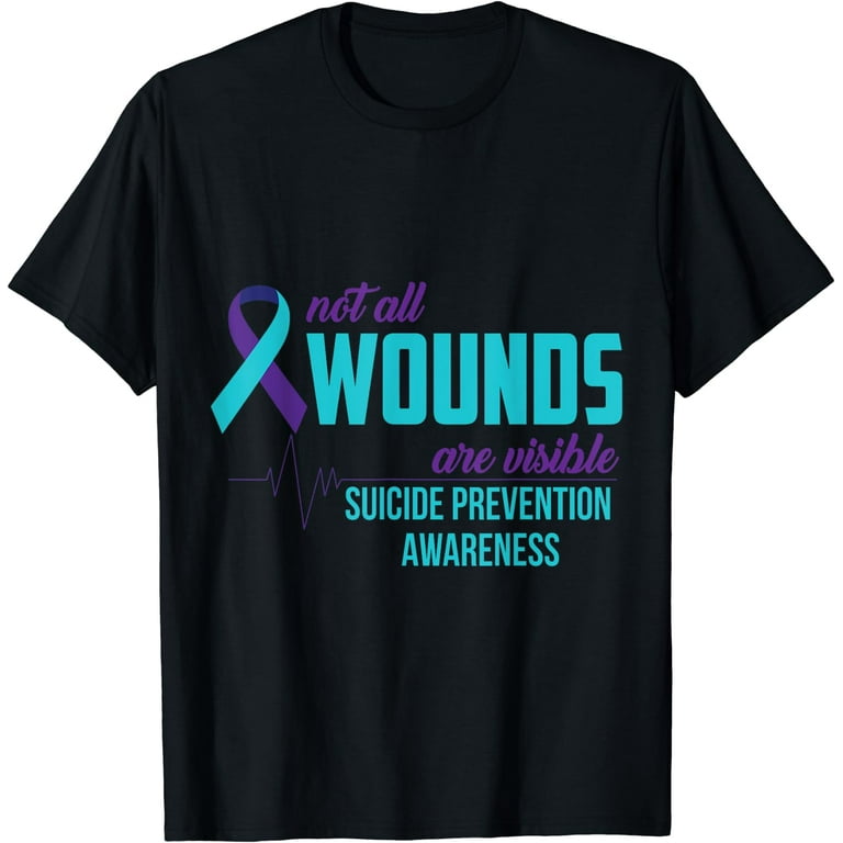 Teal And Purple Ribbon Suicide Prevention Awareness T-Shirt Teal And Purple Ribbon Suicide Prevention Awareness T-Shirt