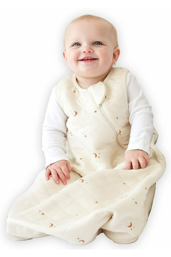 Dreambag - Bamboo Grow-with-Baby Sleep Sack for 6-24 Months - All Season 1.2 TOG, Unisex, Moon Stars