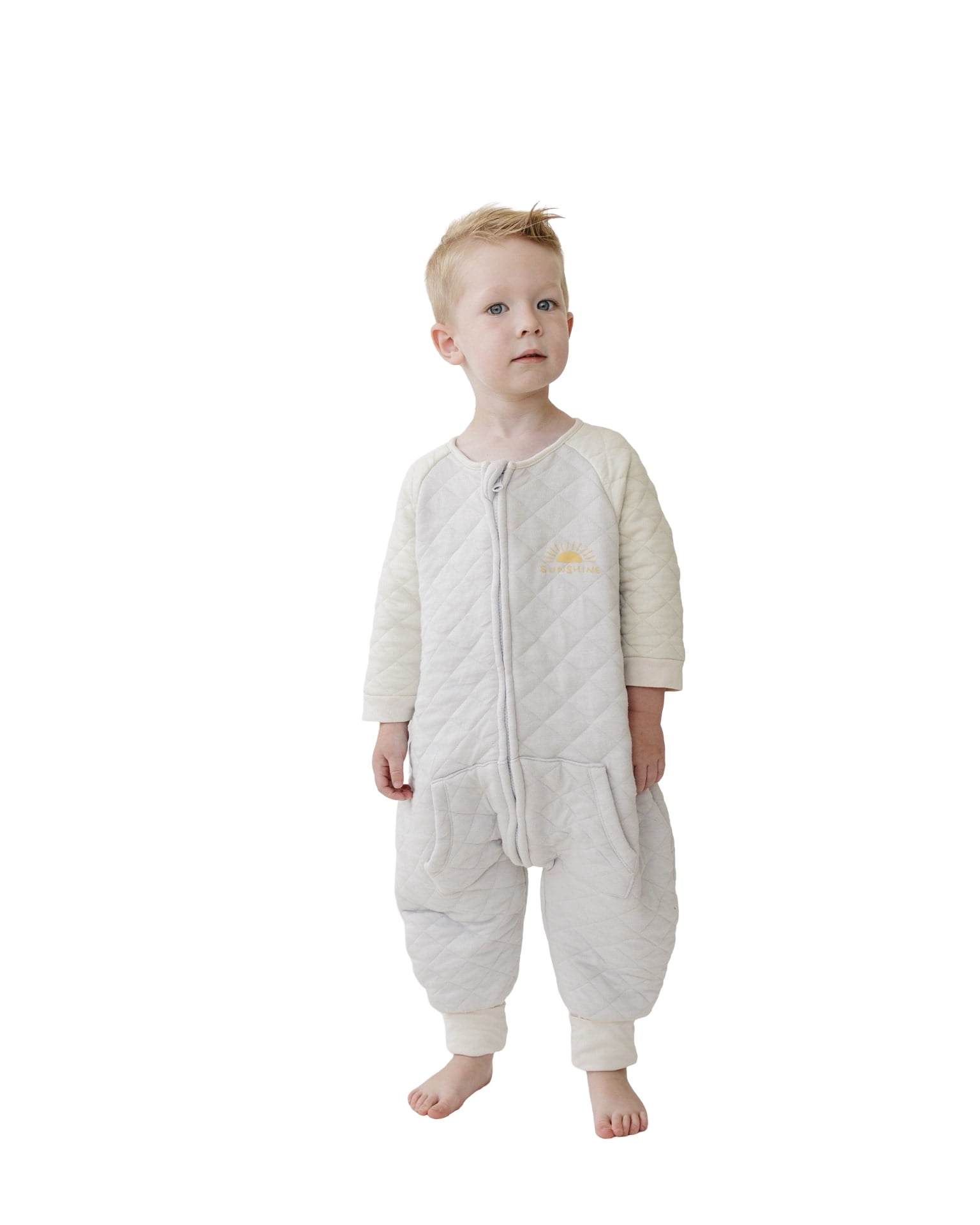 Tealbee Dreamsie - Bamboo Sleep Sack with Sleeves and Footies - (1.2 Tog) Sunshine 3T-4T