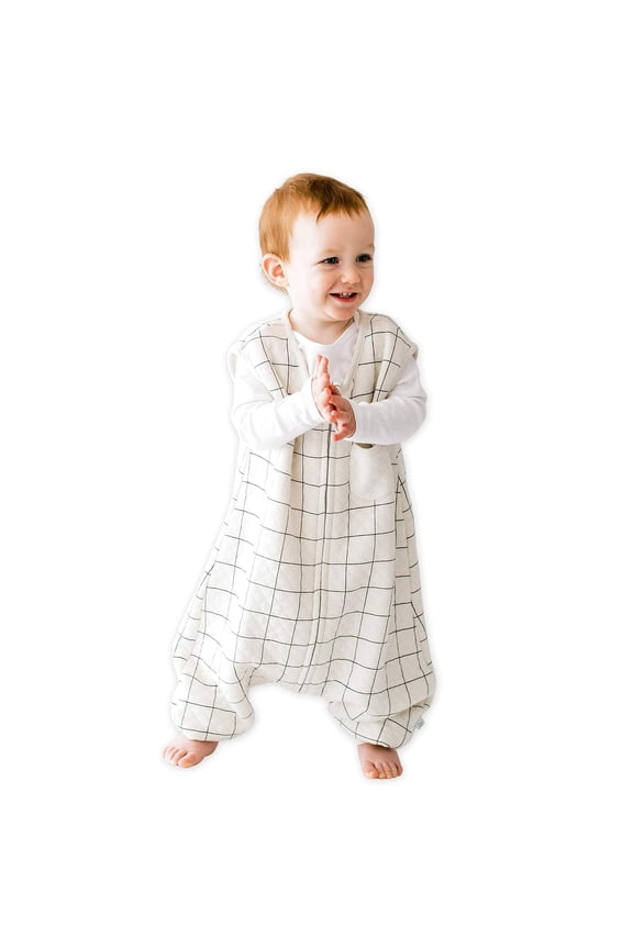 Dreamsuit - Bamboo Sleep Sack with Legs - (0.8 Tog) Checkered 12m-2t