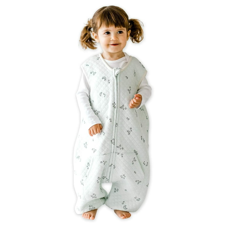 Tealbee Dreamsuit Bamboo Sleep Sack with Legs 0.8 Tog Croissant 12m 2t Walmart