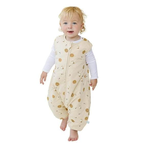 Tealbee Dreamsuit - Bamboo Sleep Sack with Legs - (1.5 Tog) Cookies 3T-4T