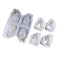 thumbnail image 1 of Tealight Holders Silicone Mold,Christmas Houses Silicone Mold House Holders Molds for Epoxy Casting Home Decors, 1 of 9