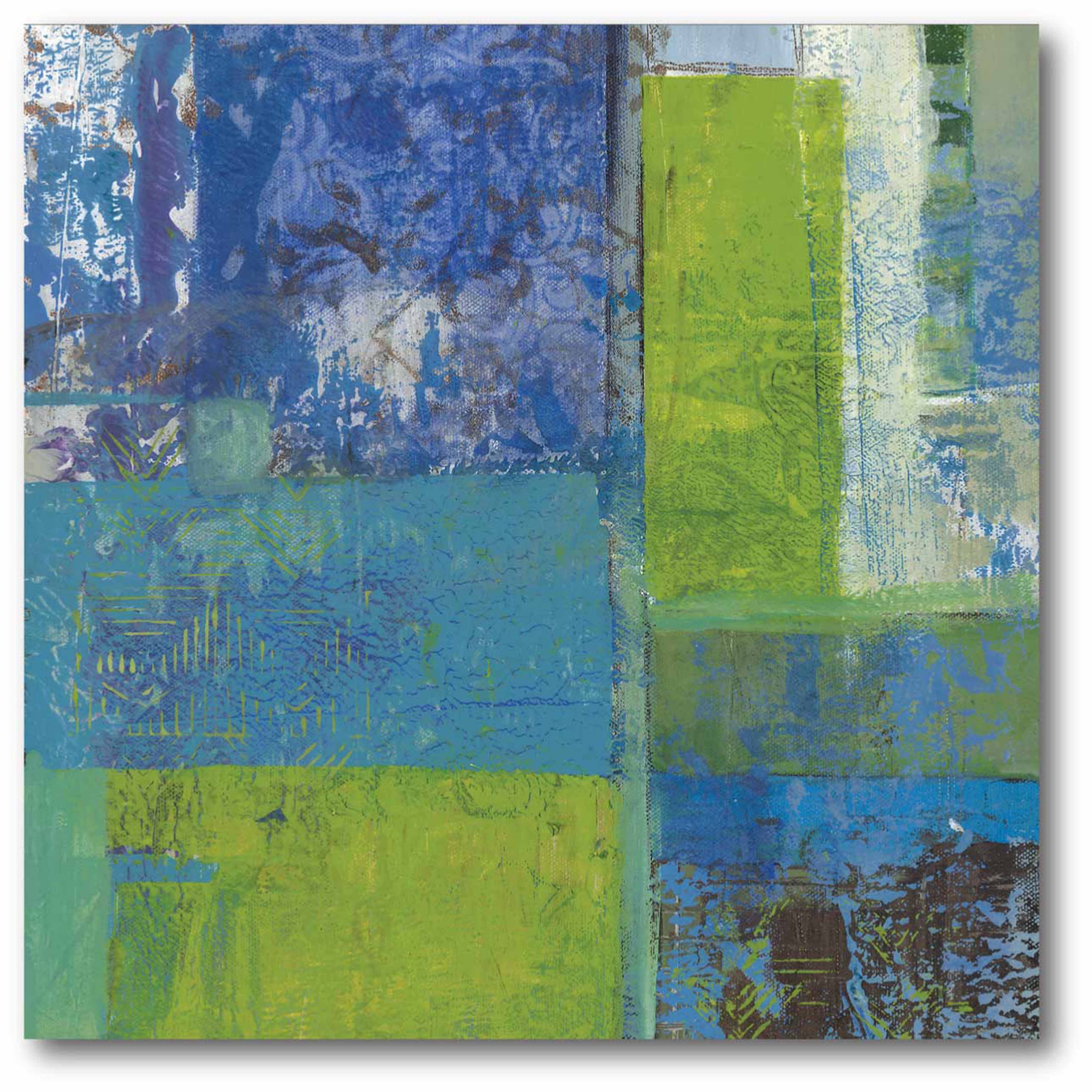 Tealscape II Gallery-Wrapped Canvas Wall Art, 16x16