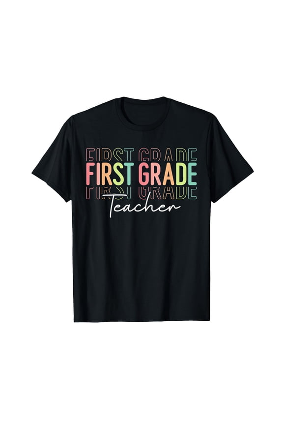 Team 1st Grade Teacher Women Hello First Grade Rocks Squad T-Shirt